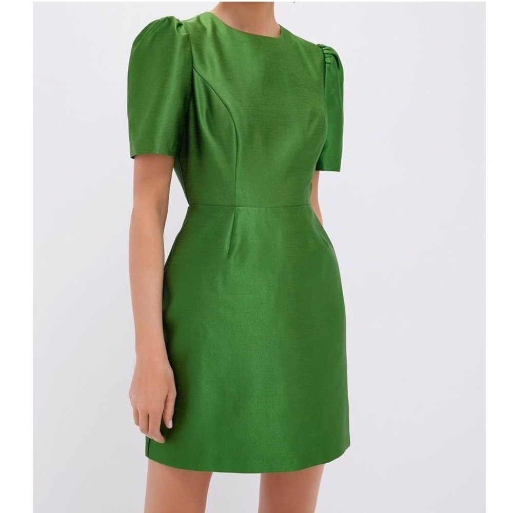 Tuckernuck Dupioni Carine Dress Womens‎ Size 2 Green NEW